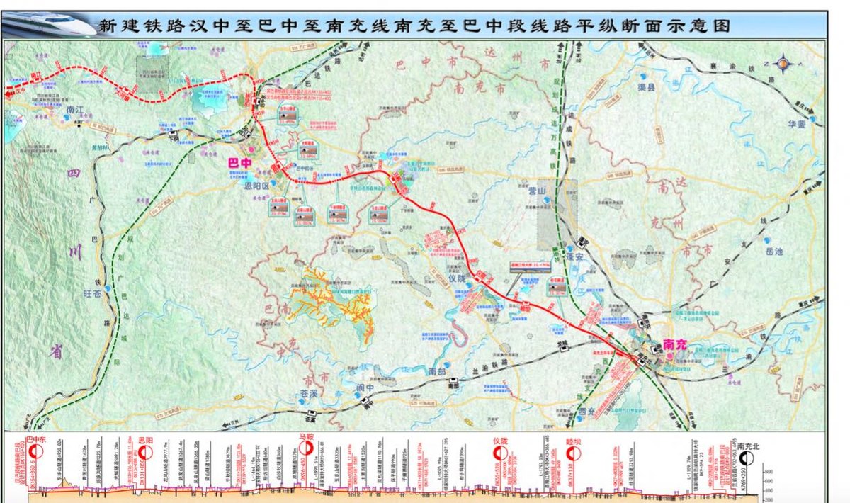 漢巴南鐵路最新線路圖詳解